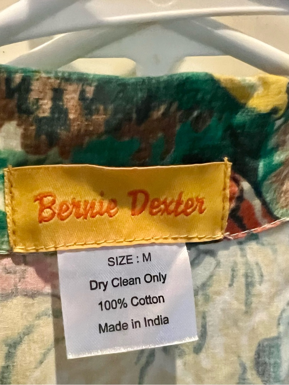 Bernie Dexter Romance Cream Green & Yellow Floral Cotton pattern.